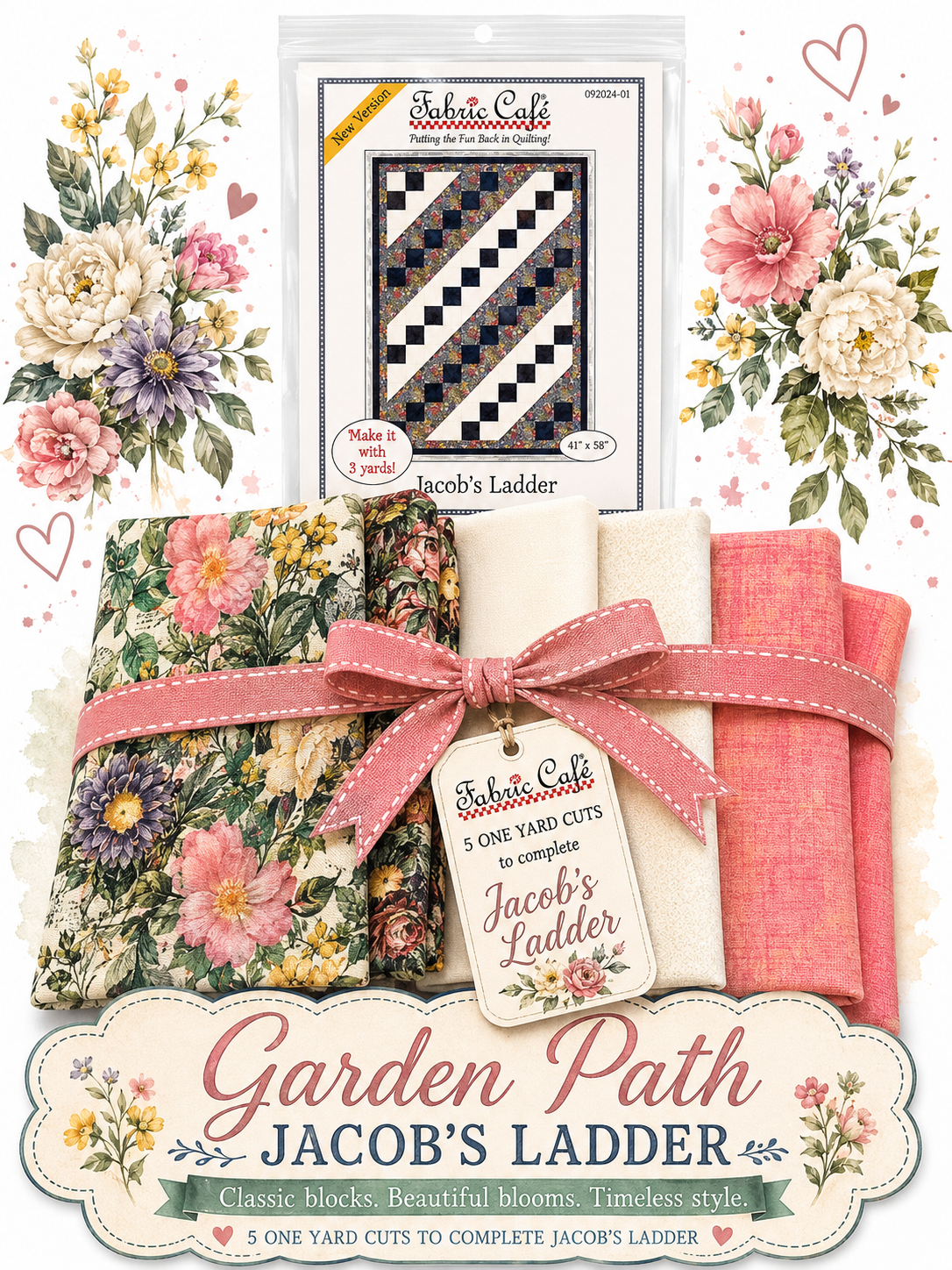 Jacob’s Ladder 3 Yard Quilt Kit
