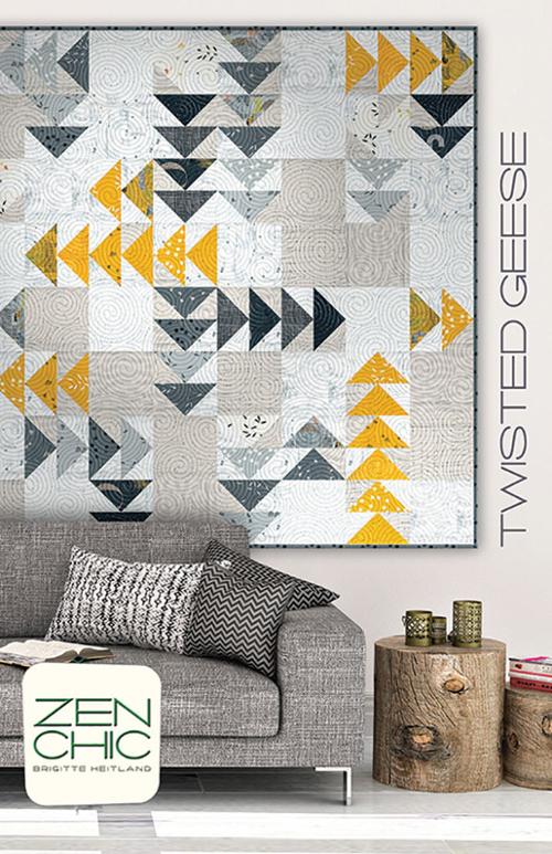 Twisted Geese * by Brigitte Heitland ZC TWQP Zen Chic#1 from Moda Fabrics
