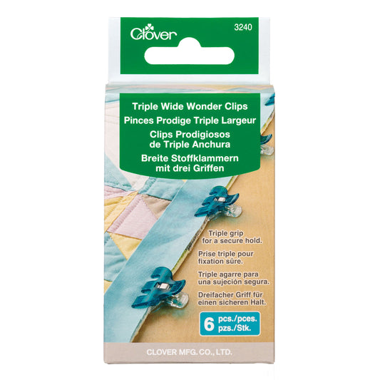 Clover triple wide Wonder Clips 6-pack box, 3240CV