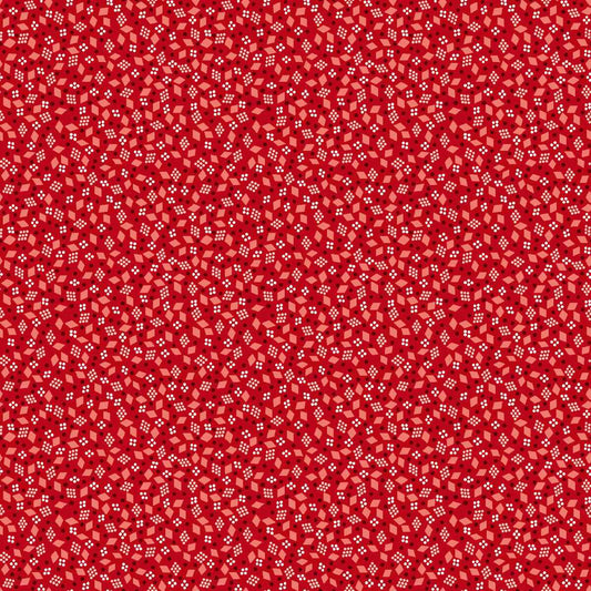 Sweet Christmas Memories Christmas Confetti Toss Red 3622-88 by Color Principle for Henry Glass
