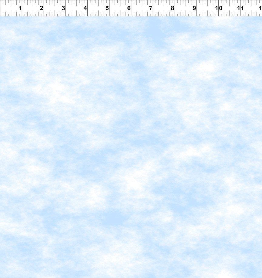 Blooming Day & Night Sky - Blue 3BDN-1 by Jason Yenter from In The Beginning Fabrics