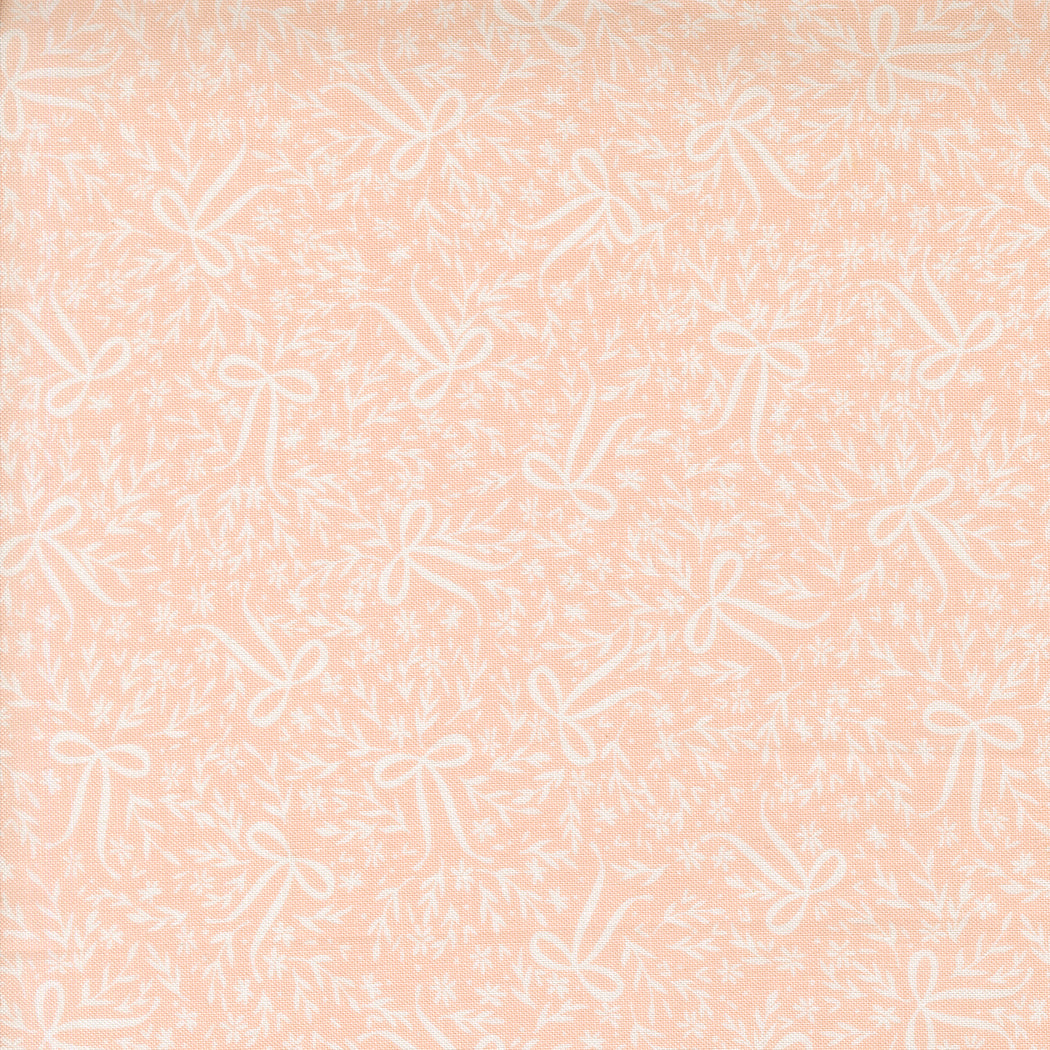 Moda Fabrics Wildbriar blush fabric with an ivory floral and foliage print