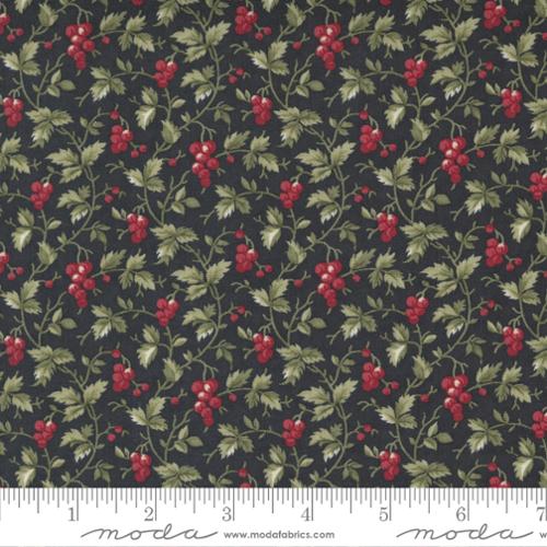 Poinsettia Plaza Ebony 44294 15 from Moda Fabrics Sold by the Half Yard