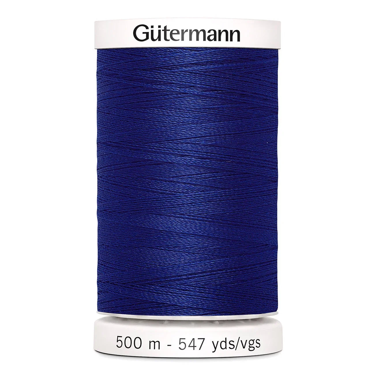 Gutermann royal blue polyester all-purpose sewing thread spool, 500m/547yds