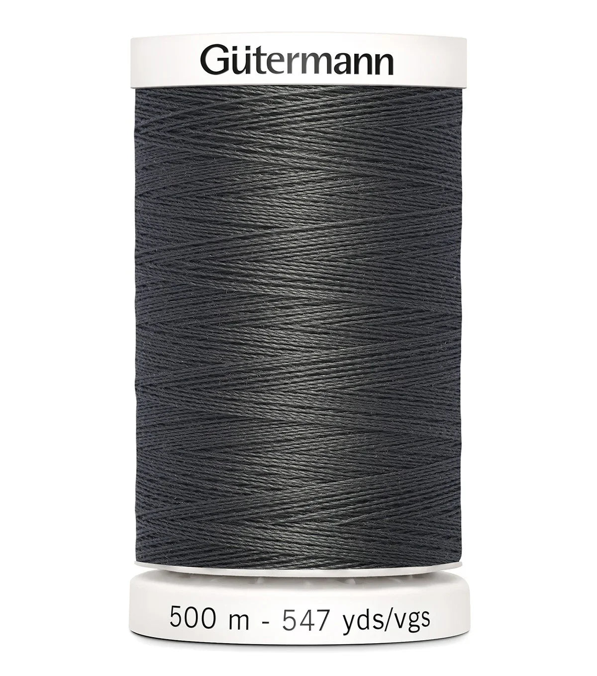 Gutermann all-purpose polyester thread spool, smoke dark gray, 500 m (547 yds)
