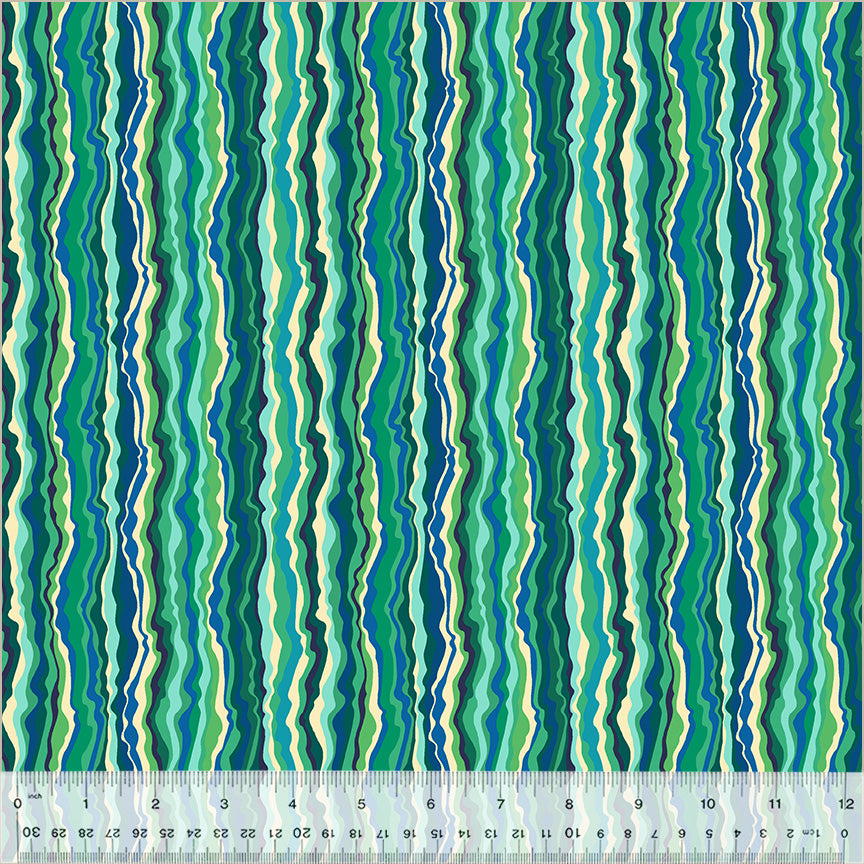 Botanica Shimmer Jade 54018-10 from Windham Fabrics Sold by the Half Yard