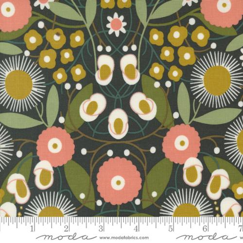 Imaginary Flowers Ebony 48381 21 Moda #1 Sold by the Half Yard