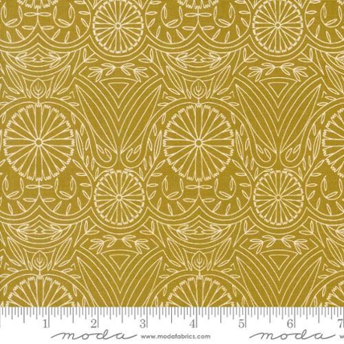 Imaginary Flowers Golden 48385 17 Moda #1 Sold by the Half Yard