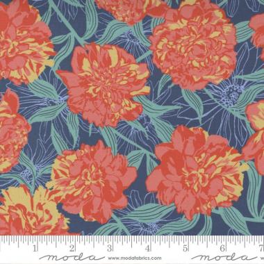 Garden Society Navy Multi 11890 14 by Crystal Manning for Moda Fabrics Sold by the Half Yard