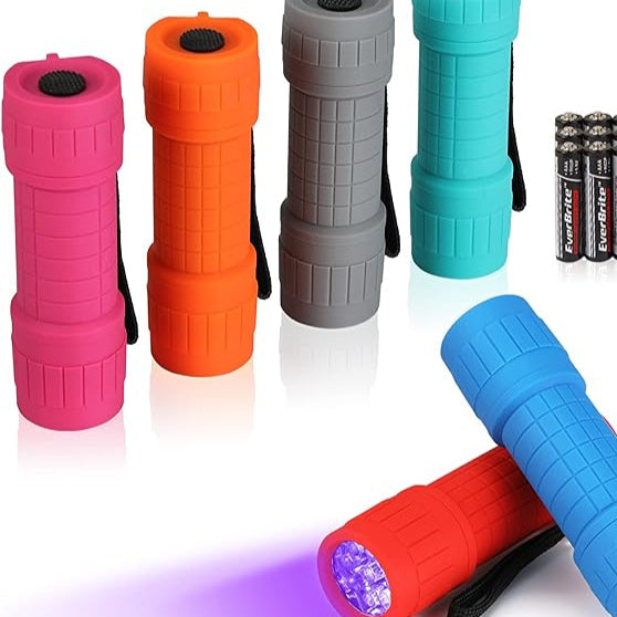 Black Light Flashlight 6 Pack, UV Mini Flashlight