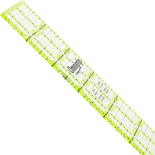 Omnigrid Omnigrip Neon Ruler 2-1/2in x 12-1/2in # RN25125