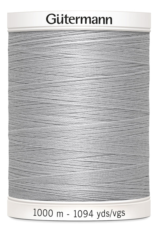 Gutermann Sew-all polyester all-purpose thread spool, mist grey