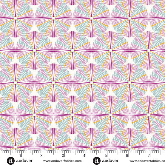 Sunset Cottage by Stephanie Organes Suncatcher Purple A-10274-T quilting cotton fabric
