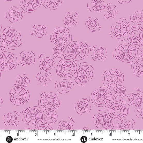 Sunset Cottage by Stephanie Organes Echoes on the Lake Purple A-10277-P quilting cotton fabric