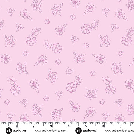 Sunset Cottage by Stephanie Organes Wildflower Dust Purple A-10280-P quilting cotton fabric