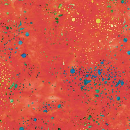 Papyrus Paint Splatter Batik 2.0 # 859Q-2 from Windham Fabrics Sold by the Half Yard