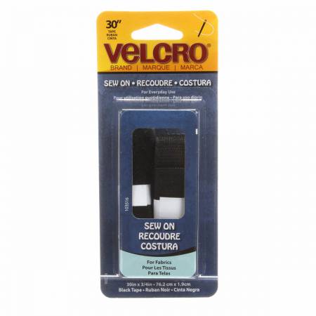 VELCRO® Brand Fastener Regular Duty Strip Black 3/4in x 30in # 90029V Packaged Individually