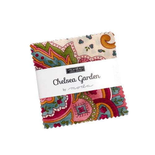 Chelsea Garden Mini Charm 33850MC Moda Precuts#1 2.5 Inc Squares from Moda Fabrics
