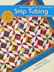 Strip Tubing # CQD04006 by Daniela Stout from Cozy Quilt Designs