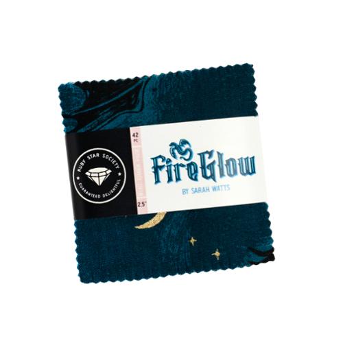 Fireglow Mini Charm RS2131MC Ruby Star Precut#1 2.5 Inc Squares from Moda Fabrics