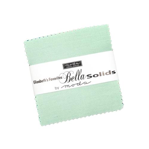 Bella Solids 2025 Mini Charm 9900MCE Moda Precuts#1 2.5 Inc Squares from Moda Fabrics
