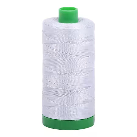 Mako Cotton Embroidery Thread 40wt 1094yds Dove # A1040-2600 From Aurifil USA In Mako 40wt 1094yds = A1040