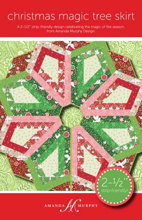 Christmas Magic Tree Skirt # AMD082 by Amanda Murphy from Amanda Murphy Designs