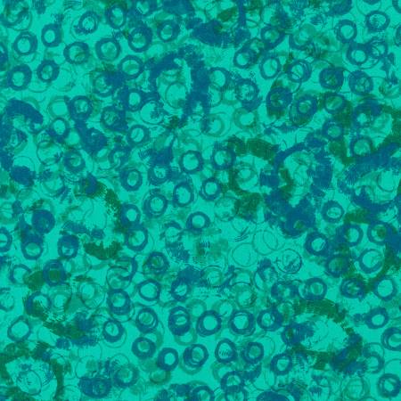 Circles Aquamarine # ANJ22099-425 Storyboard by Wishwell for Robert Kaufman Fabrics Sold by the Half Yard