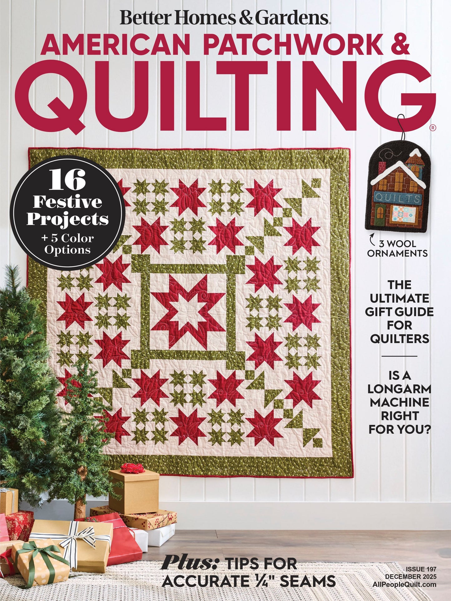 Better Homes & Gardens American Patchwork Quilting Magazine December 2025 Issue QM-00197