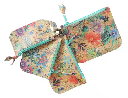 Cork Coin Purse with Key Ring # AT674 from Aunties Two