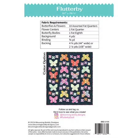 Flutterby # BBD-0105 by Leslie Ryan from Blooming Boldly