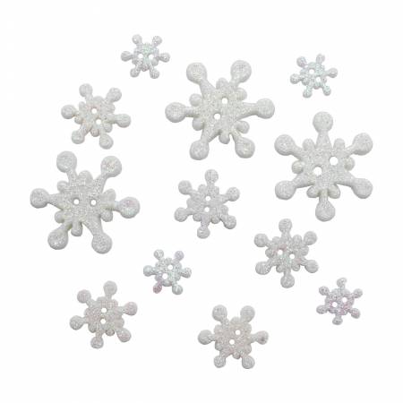 Glistening Snow Buttons #BG-4839