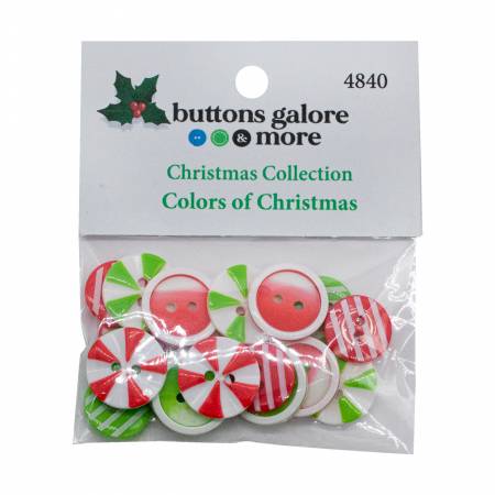 Colors of Christmas Buttons # BG-4840