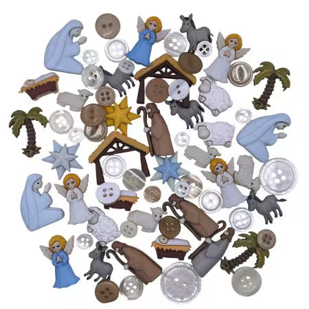 Nativity value pack buttons assortment, BGVP337 from Buttons Galore