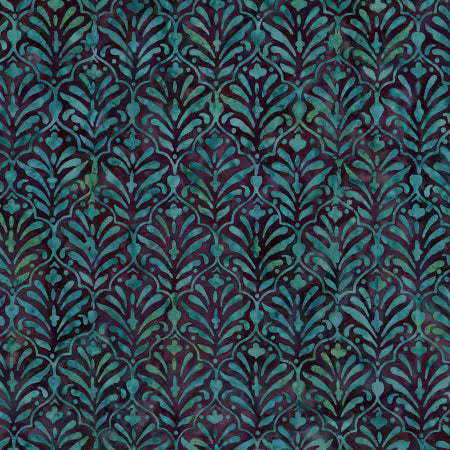 Ornamental Floreale Batik  Smoky Teal # BT23211-279 by Karen Gibbs for Riley Blake Designs