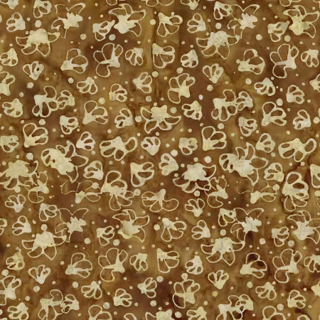 Landscape Floreale Batik Ginger Syrup # BT23212-147 by Karen Gibbs for Riley Blake Designs