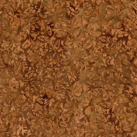 Landscape Floreale Batik Cinnamon # BT23213-136 by Karen Gibbs for Riley Blake Designs