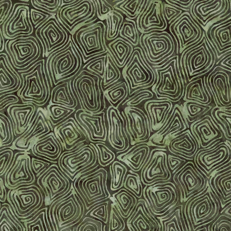 Ornamental Floreale Batik Thyme # BT23214-324 by Karen Gibbs for Riley Blake Designs