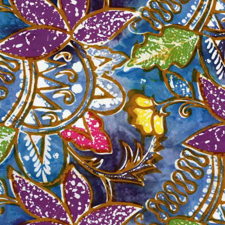 Batiks Vintage Sogan Denim Bijou # BT23254-305 by Karen Gibbs for Riley Blake Designs