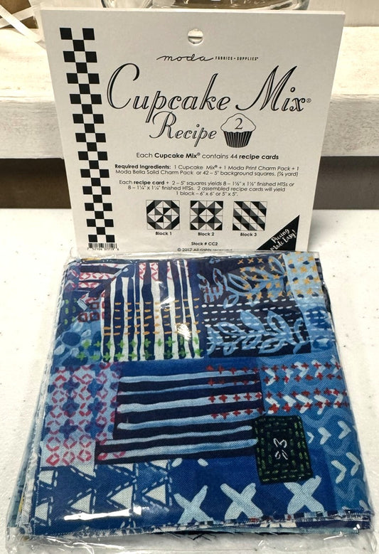 NEW BUNDLE! FREE CUPCAKE MIX #2 with Purchase of Bea's Custom 5" Pre-Cuts ~ The Blues