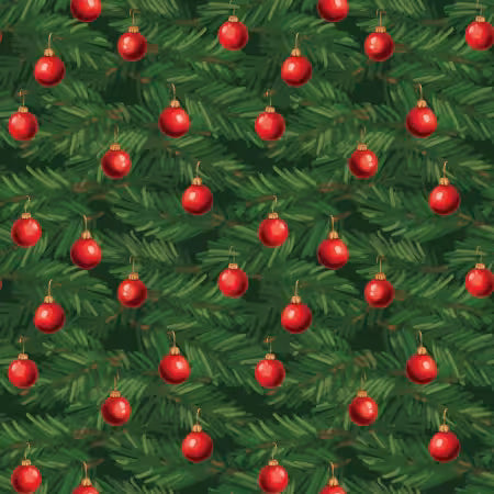 Christmas Wishes Ornaments Green Christmas # C15044R-GREEN from Riley Blake Designs Sold by the Half Yard