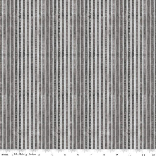 Ghoul Friends C16056-BLACK Stripes by Teresa Kogut for Riley Blake Designs Sold by the Half Yard