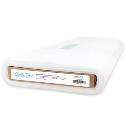 Woven 100% Cotton Fusible Interfacing 22in x 25yds # CD101F from Callie Del