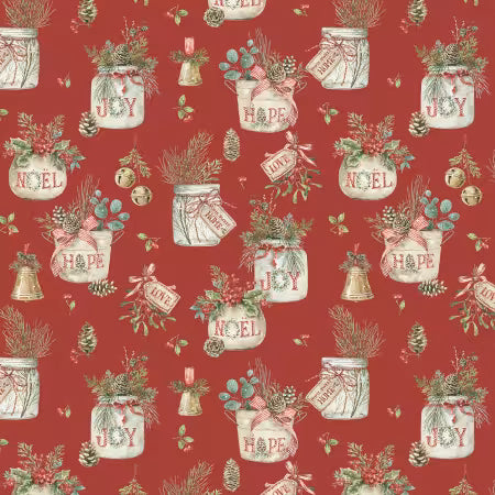 Holiday Spirit Main Red # CD17460R-RED by Lisa Audit from Riley Blake Designs