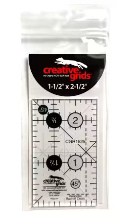 Creative Grids Quilt Ruler 1-1/2in x 2-1/2in Rectangle # CGR1525