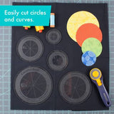 Creative Grids Quilt Ruler Circles (5 Discs with Grips) Quilt Ruler # CGRCRCL