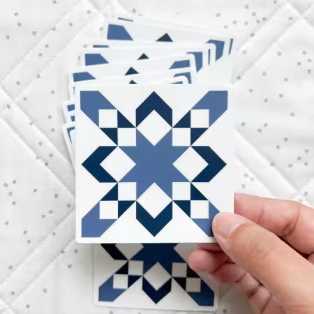 Starly - Blue Stickers 6pk # CJ-S008-BLUE from Cotton and Joy