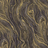 Silver & Gold Iron Abstract Marbling # CM2210-IRON from Timeless Treasures Sold by the Half Yard
