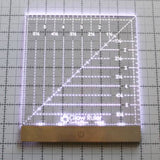 Glow Ruler 6in Square # CM23GL by Carolina Moore