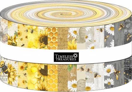 2-1/2in Strips Honey Bee Farm, 40pcs,  CPSTRIP40-CD-HONEYBEE